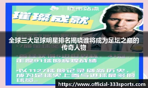 全球三大足球明星排名揭晓谁将成为足坛之巅的传奇人物